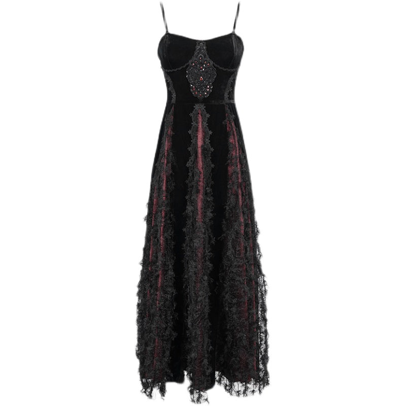 Vintage Goth Long Dress