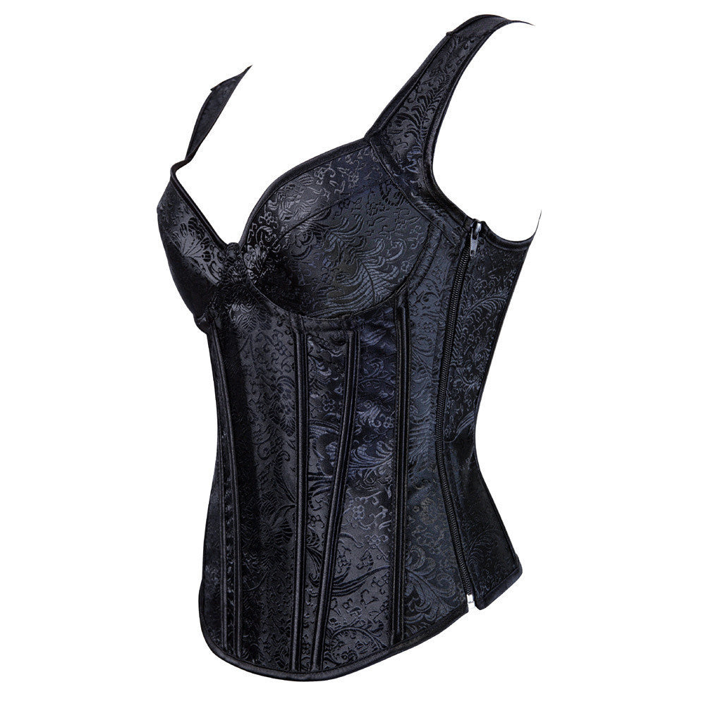 Retro Jacquard Corset