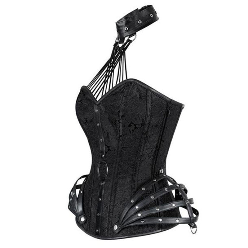 Corset with Collar and Straps