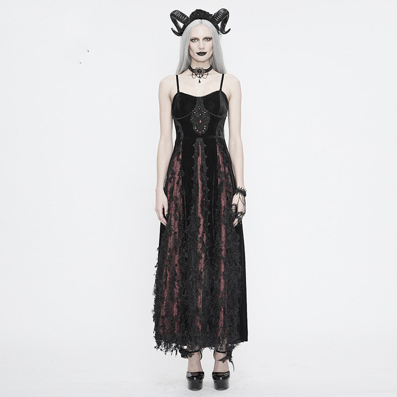 Vintage Goth Long Dress